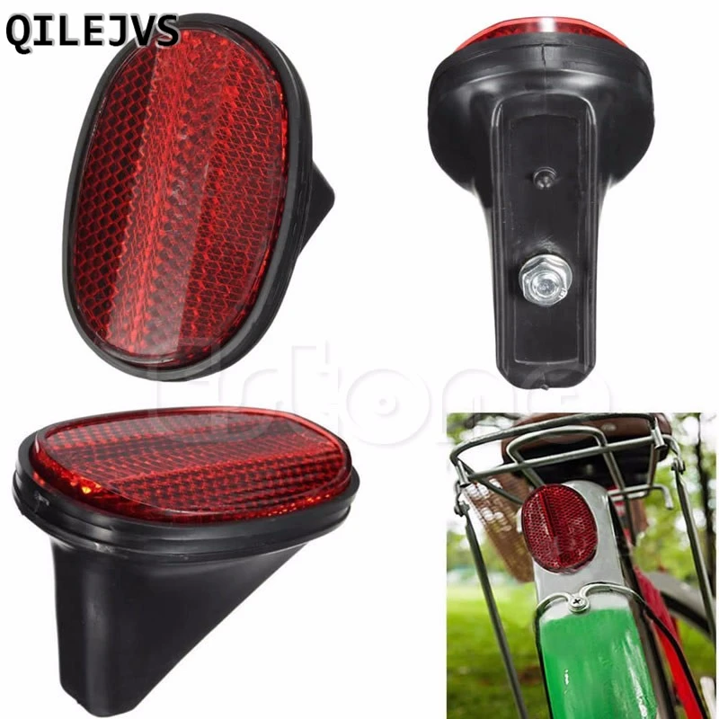 

QILEJVS Red Bicycle Bike Rear Fender Safety Warnning Reflector Tail MudGuard Cycling New Warning Light