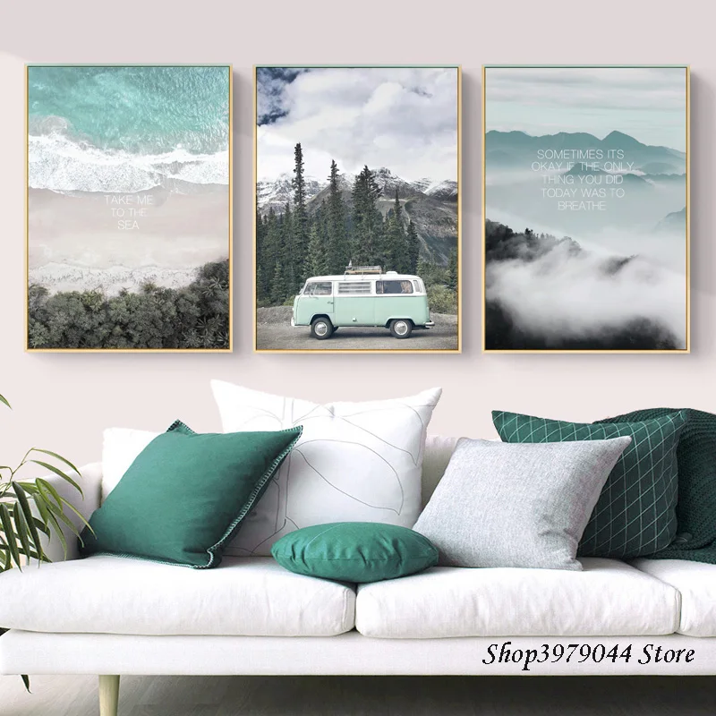 

Scandinavian Style Travel Landscape Canvas Wall Art Poster Nordic Print Painting Nature Decoration Photos Modern Home Unframed