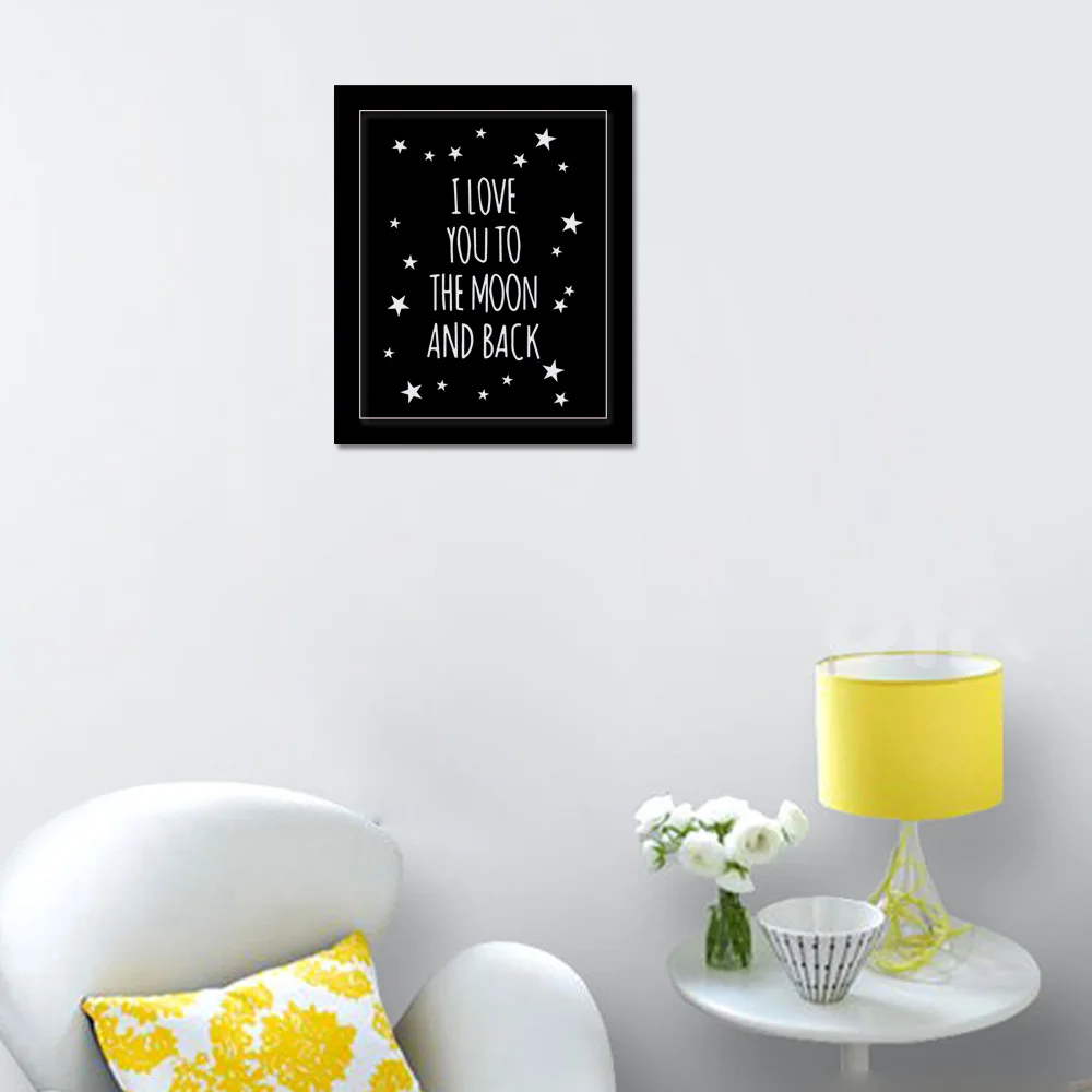 Citation D Amour Toile Art Print Affiche De Peinture Mur Photos Pour Chambre D Enfant Decoration Mur De Bande Dessinee Decoration Aliexpress
