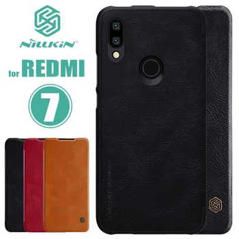 

Xiaomi Redmi 7 Nillkin Qin Phone Flip Leather Case with Card Slot Luxury Business Case for Xiaomi Redmi 7 Pro Nilkin Back Cover
