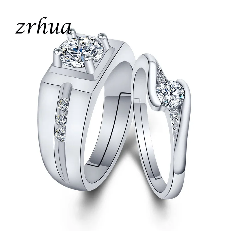 ZRHUA высокое качество кольца из стерлингового серебра 925 для мужчин и женщин ежедневный палец Анель аксессуары стерлингового серебра ювелирные изделия - Цвет основного камня: 16