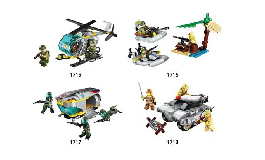 

Building Blocks Compatible with Lego Enlighten E1715-1718 356P Models Building Kits Blocks Toys Hobby Hobbies For Chlidren