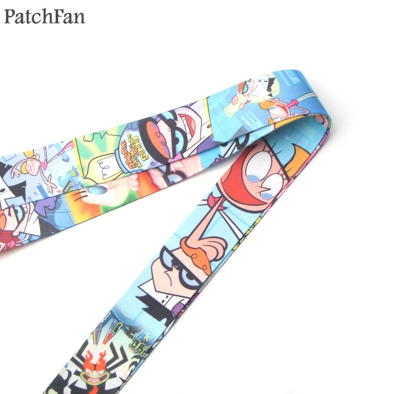 Patchfan Dexter's Lab cartoon брелок для ключей, шейный ремешок, тесьма, лента для шеи, бейдж, держатель для телефона, ожерелье A1608