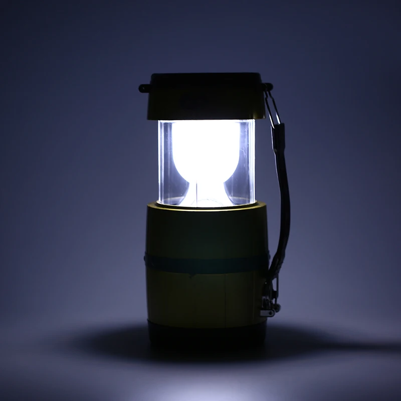Lantern Solar Camping Lamp Outdoor USB LED Collapsible Camp Tent Light Rechargeable Flashlight Torch Hiking Camping Random Color