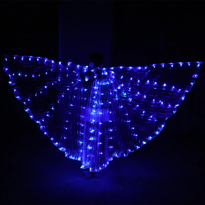  FREE shipping Hot-Selling Bellydancing LED Isis Wings Nice Oriental Dance Accessory LED Wings Sexy  - 32960513979