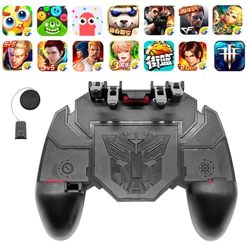 

PUBG Mobile Gamepad Joystick Metal L1 R1 Trigger Game Shooter Controller for IPhone Android Phone Eating Chicken Gaming Gamepad