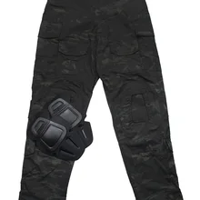 Черный Мультикам EMERSON CP Gen3 стиль Тактические Брюки с подкладкой набор для страйкбола Открытый Военные Брюки Охота