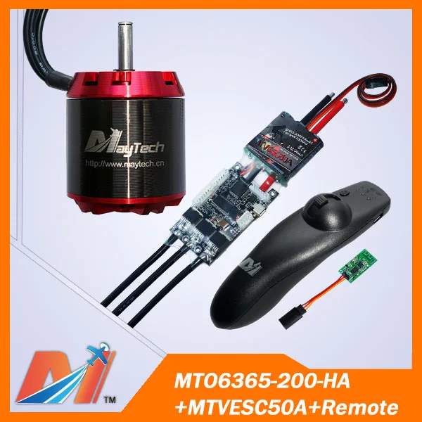

Maytech 3pcs electric skateboard 4 wheels 6365 200KV motor brushless & SuperESC based on VESC & skateboard remote