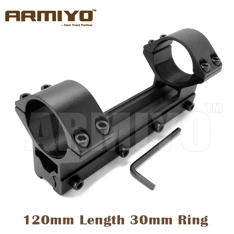 

Armiyo 30mm Ring One-piece Double Scope Riflescope Higher See-Through Mount Rack for 11mm Rail Hunting Shooting Sight