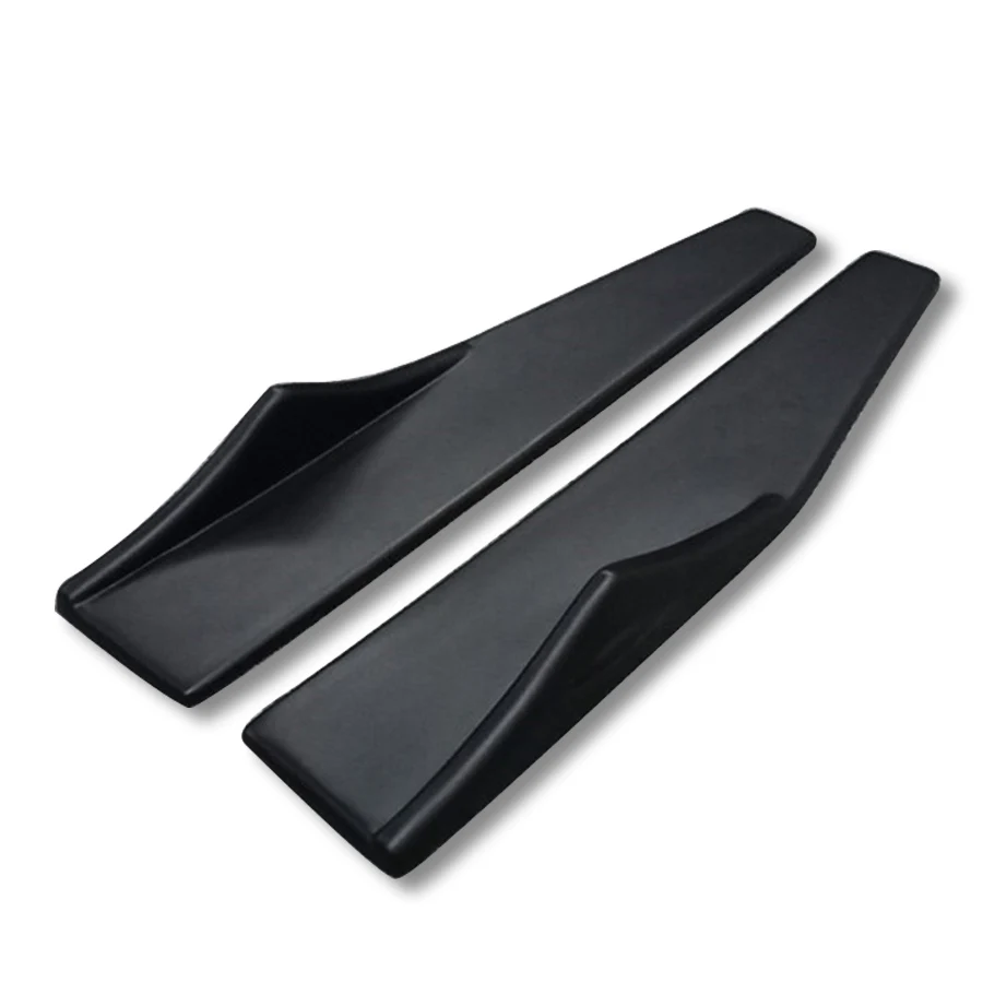 

2Pcs Universal Car Side Skirt Rocker Splitters Winglet Wings Canard Diffuser Shovel Decorative Scratch Resistant Winglet-Black