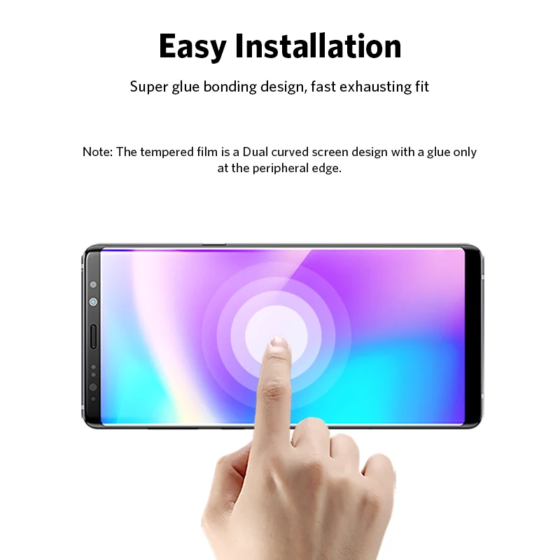 Для samsung Galaxy Note 9, закаленное стекло,, BENKS, для Galaxy Note9, защита экрана, 3D изогнутая Защитная пленка для ЖК-экрана, защита