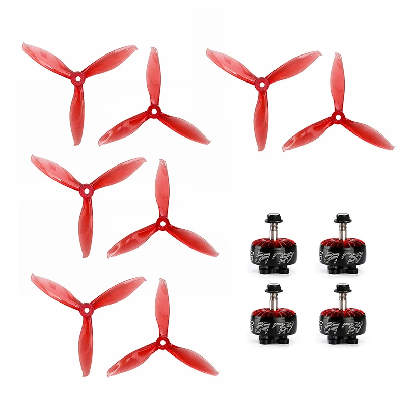 Двигатель IF светильник Xing 2207 1700KV 1800KV 3 6S с GEMFAN 5149 5 дюймов реквизит FPV гоночный