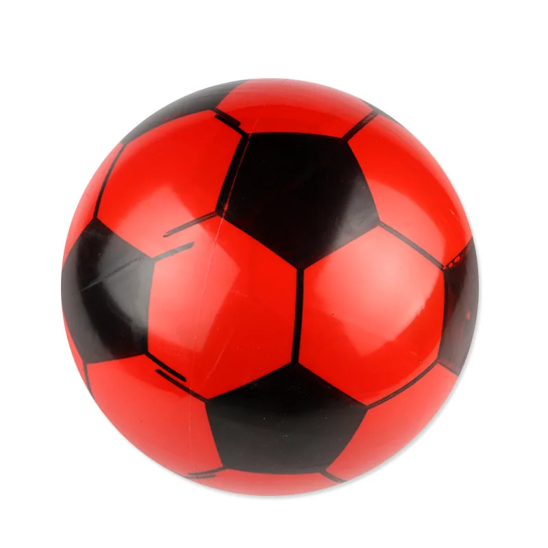 22 см ПВХ футбол детей надувной игрушечный мяч детский сад ПЭТ ФУТБОЛ тренировочное оборудование для футбола случайный цвет