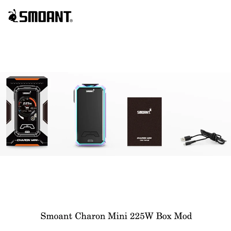 Оригинальный Smoant Charon мини бокс мод 225 Вт вейп электронные сигареты Питание от