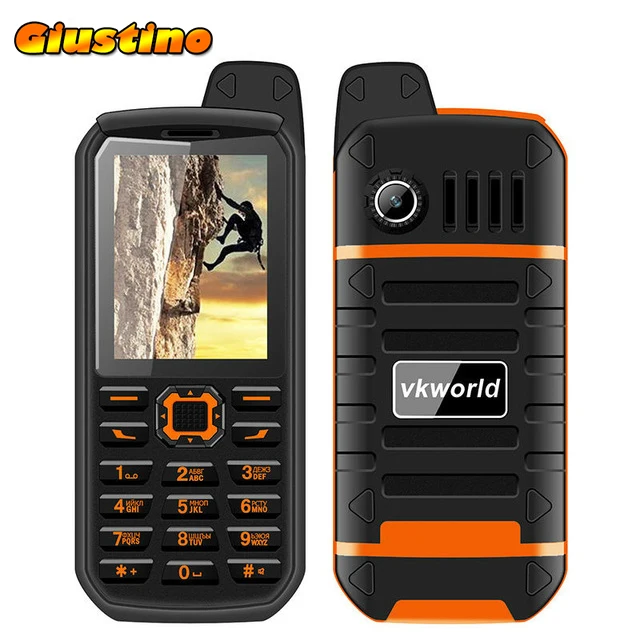 Vkworld V3 PLUS IP54 waterproof powerbank flashlight mp3 wireless FM 3 5mm 4000mAh Long Standby bluetooth