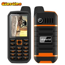 Vkworld V3 PLUS IP54 waterproof powerbank flashlight mp3 wireless FM 3.5mm 4000mAh Long Standby bluetooth 2.0 mobile phone