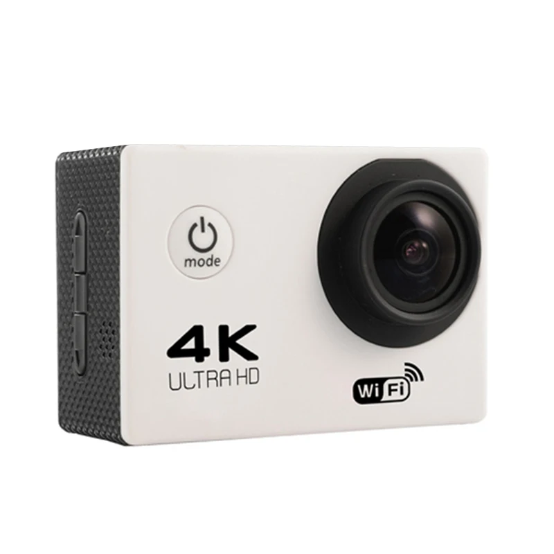 Ультра HD 4 K экшн-камера wifi видеокамеры 16MP 170 go cam 4 K deportiva 2 дюйма f60 водонепроницаемая Спортивная камера pro 1080P 60fps cam - Цвет: White