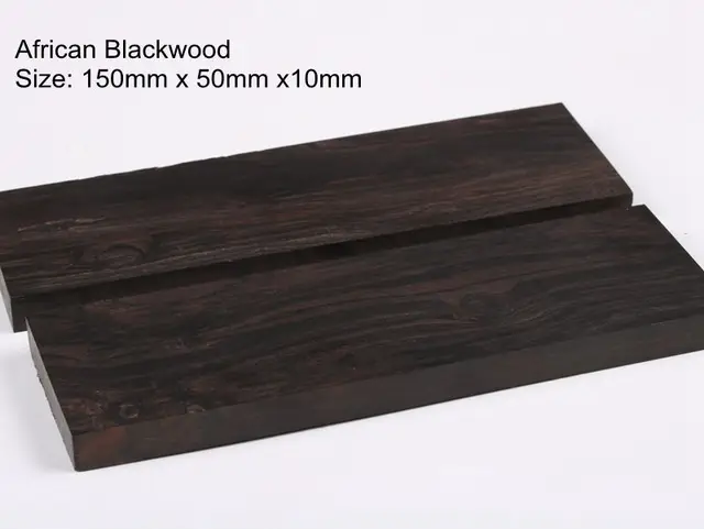 diy knife handle 150x50x10mm african blackwood handle blanks knife