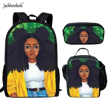 Jackherelook Africa Beauty Princess Girls School Bags Casual 3PCS/Set Children Afro Lady Girl Backpack for Kids Bookbag Mochilas Jackherelook Africa Beauty Princess Girls School Bags Casual 3PCS/Set Children Afro Lady Girl Backpack for Kids Bookbag Mochilas