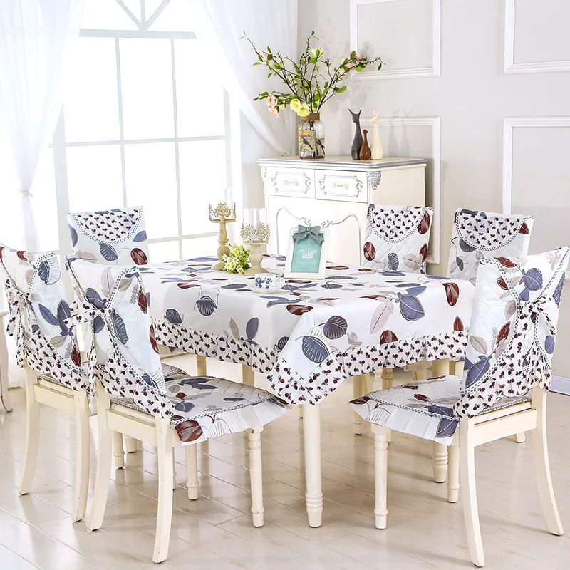 

Modern Leaf Pattern Table Cloth For Hotel Restaurant 9pcs/set Home Decor Table Cover Tablecloth Wedding Tableclothes Rectangular