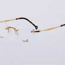 MONGOTEN, высокое качество, новая мода, унисекс, без оправы, титан, асферические линзы, оптические очки, оправа для дальнозоркости, очки для чтения