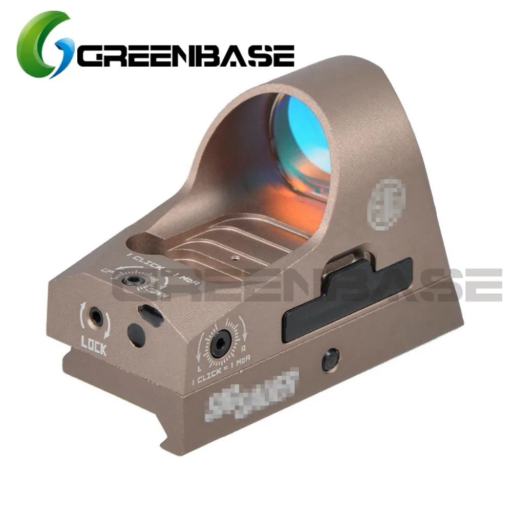 Green Base 3 MOA Mini Red Dot смотреть страйкбол рефлекторный прицел 1x25 Сетка Красный