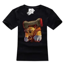 100% cotton black plus size mens tee shirts Dota 2 Earthshaker charater t shirts