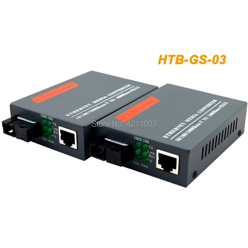 5 пара/лот HTB-GS-03-A/B 1000 M Одномодовый одномодовый волоконно-оптический Ethernet медиа-конвертер