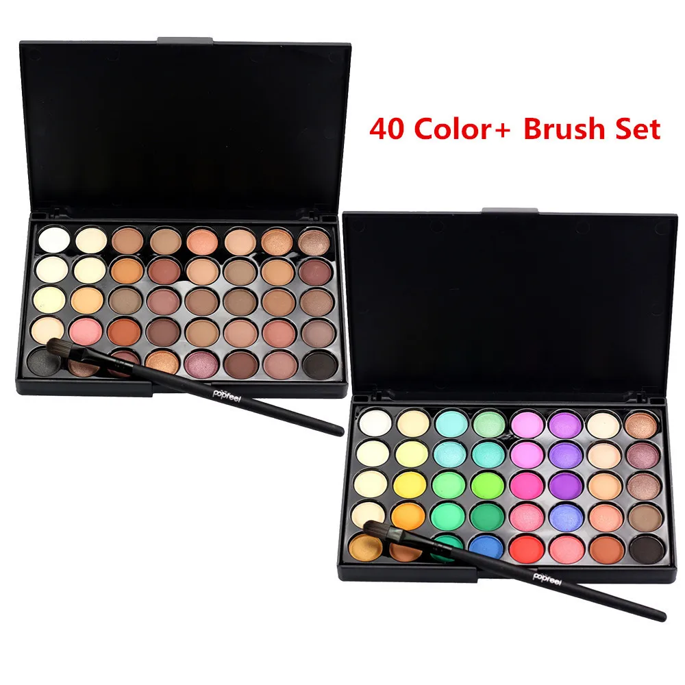 

Popfeel Eye shadow Plate 1 PC Eyeshadow Pallete Cosmetic Matte Eyeshadow Cream Makeup Palette Shimmer Set 2018 Oct12