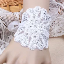 Белый цвет Дети цветы девушки дети сексуальный танцевальный костюм вечерние представление кружева без пальцев перчатки