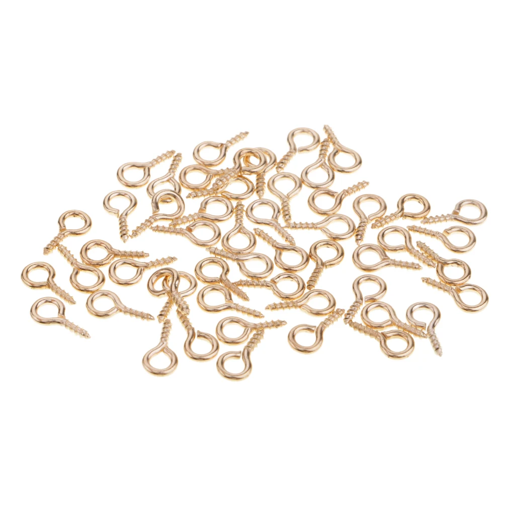 50Pcs 3 Size Metal Bait Screws Carp Fishing Terminal Tackle Boilie Pop Ups for D Rigs Chod Rigs