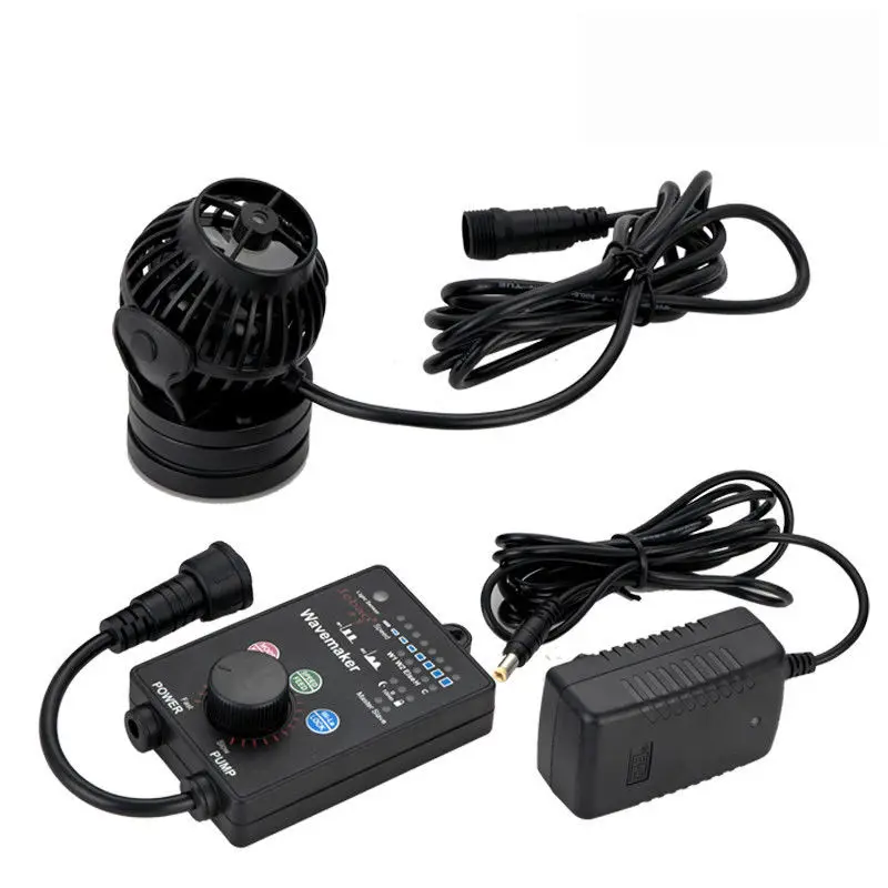 

JEBAO OW-50 Wireless Wave Maker with Controller for Marine Aquarium Coral Reef Propeller Pump Fish Tank Powerhead Magnet Mount