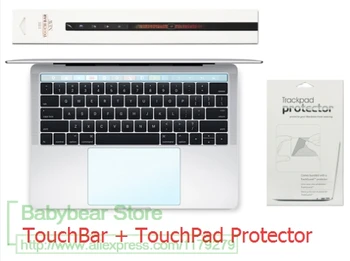 

2in1 Touchbar and TouchPad Protectors with for New MacBook Pro 13" 15" Release on 2016 Touch Bar + Touch Pad Protector