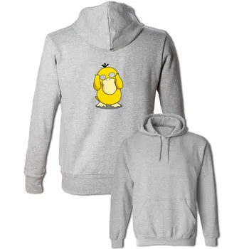 

Cute Funny Anime Pokemon Psyduck Printing Sweatshirts Women's Men's Hoodies Harajuku Long Sleeve Pullovers Tops Cartoon Coat
