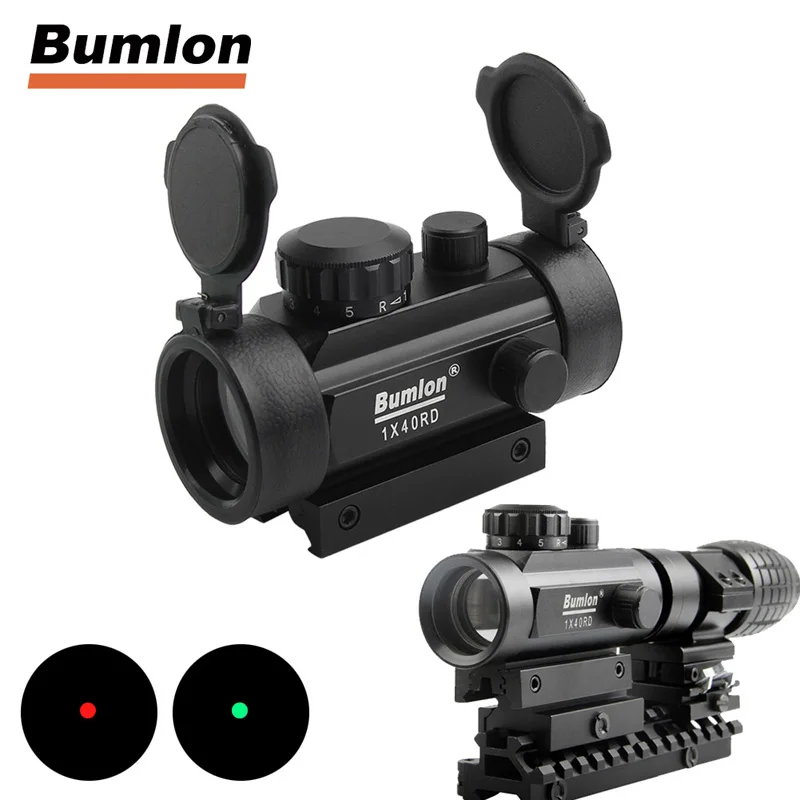 Holographic 1 x 40mm Airsoft Red Green Dot Sight Rifle Scope RL5-0025BL-4