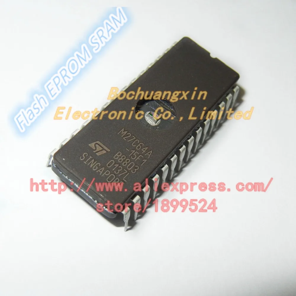 Бесплатная доставка M27C64A-15F1 M27C64A 64 кбит 8 КБ x UV EPROM и OTP cdin28 новый оригинальный |