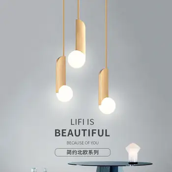 

Ins Hot Nordic Minimalist Geometric Glass Hanging Lamp Post-modern Art Decor Hang lamp for BAR Parlor Loft Oval pendant light