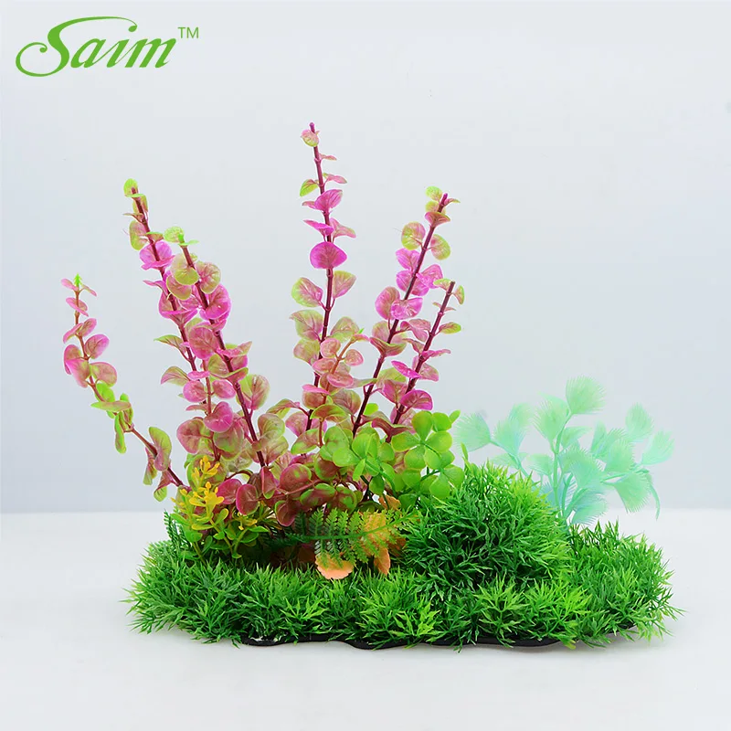 Saim Simulted Plastic Plants for Aquarium Fish Tank Decoration