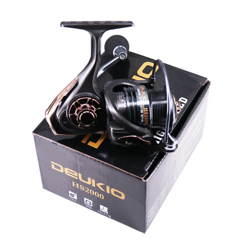 Катушка рыболовная DEUKIO 5 + 1 шарикоподшипник передаточное число 3000: 1|fishing reel|fishing