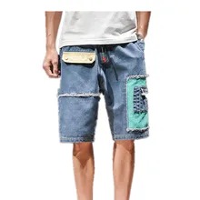 Летние новые китайские стильные легкие шорты для активного отдыха мужские цветные шорты для работы ковбойские шорты с пятью точками S-5XL