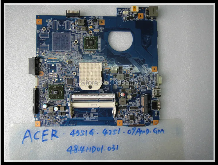 Popular  Wholesales aspire 4551G laptop motherboard 55.4HD01.121G MB.PU501.001 48.4HD01.031 JE40-DN MB DDR3 