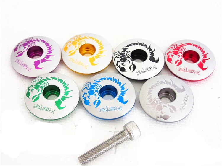NEW scorpion MTB BMX Fixed gear/folding bike stem top cap lid Aluminum