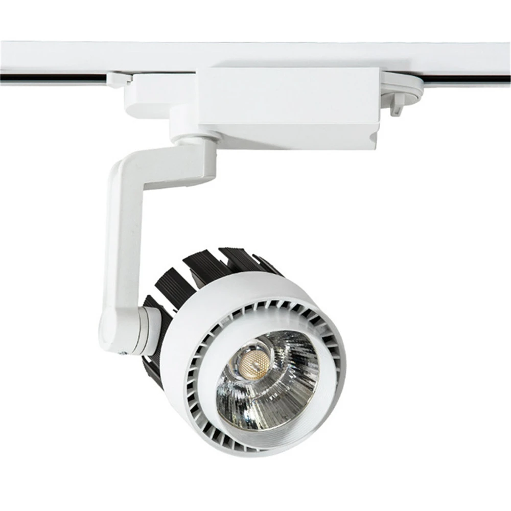 Faixa de Luz Luzes da Trilha Lâmpada do Teto para Cozinha Pingente de Alumínio Loja de Roupas Trilho Holofotes Iluminação 20w 30w Cob Led 220v 8 Iluminação do percurso