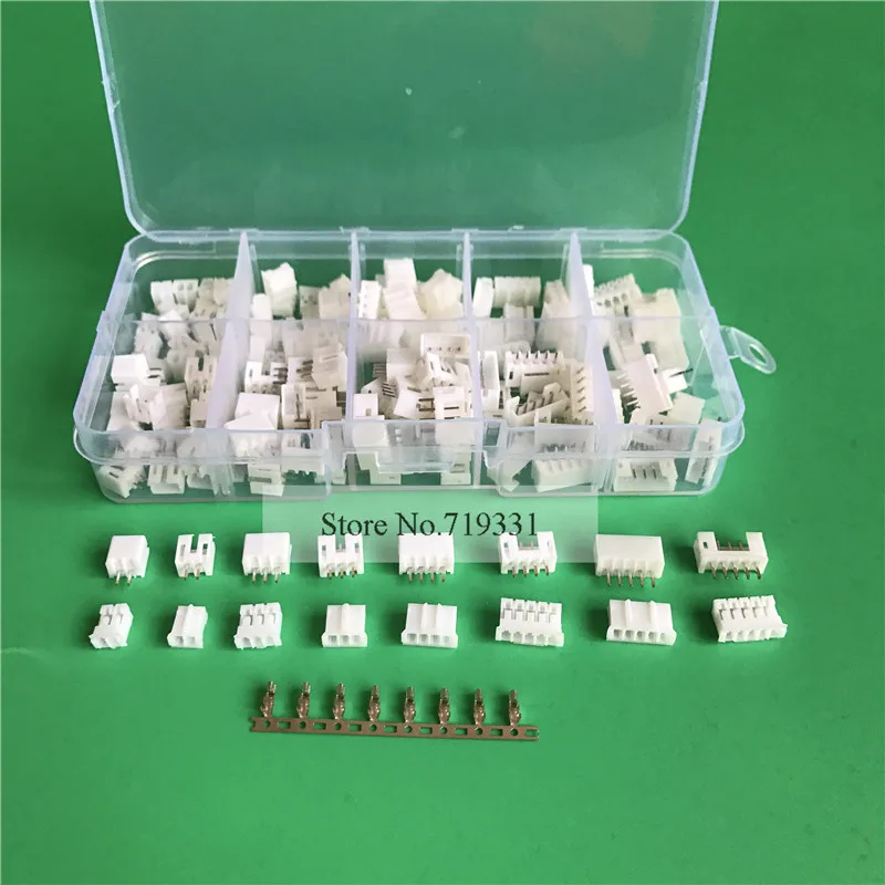 

80 sets Kit in box 2p 3p 4 pin 5p 2.0mm Pitch Terminal / Housing / Pin Header Connector Wire Connectors Adaptor PH 2P Kits
