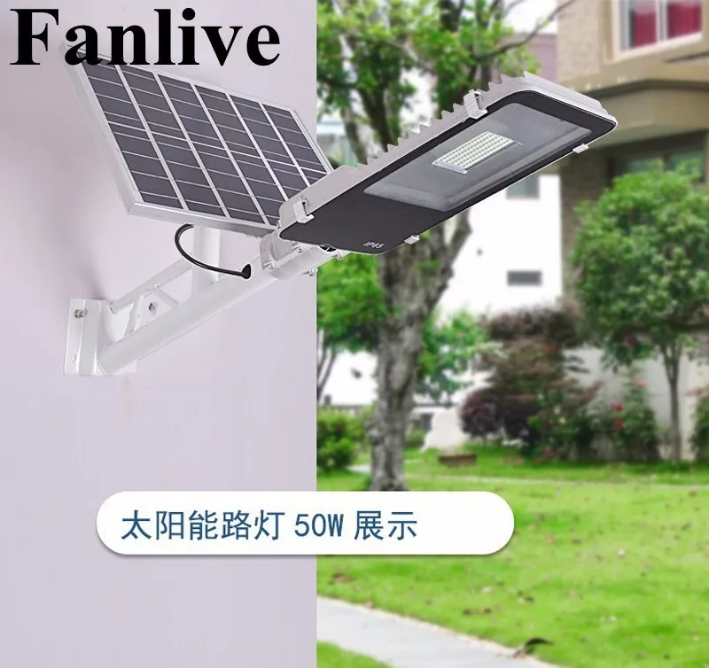 10 stuks Afstandsbediening 10W 20W 30W 50W Zonnepaneel Straat Licht Solar Sensor Verlichting Outdoor path Muur Emergency Lamp