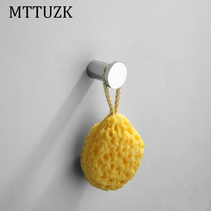 MTTUZK 100% латунные хромированные цилиндрические крючки для одежды кухонный крючок