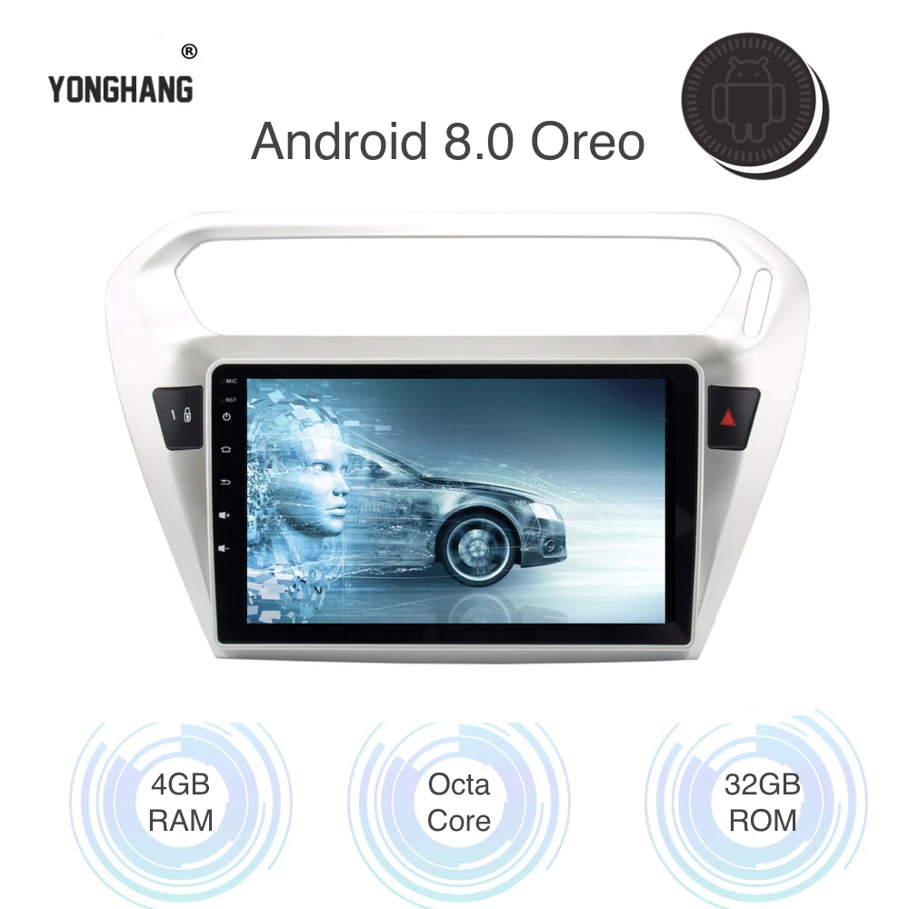 

Android 8.0/7.1 1 din Car Radio Player for Peugeot 301 / Elysee GPS Navigation 2014 2015 2016 8-Core 4gb Ram WIFI BT RDS Map IPS