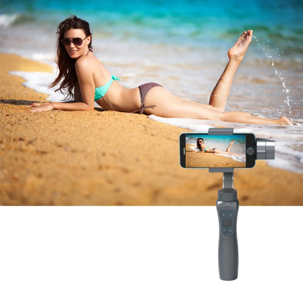 

Smooth 5S 3-Axis Handheld Smartphone Gimbal Stabilizer for iPhone X 8Plus 8 7Plus 7 6S Samsung S9 S8 S7 & Action Camera