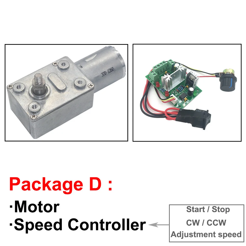 Микро 6V 12V 24V DC червячный редуктор мотор 8MM M5 вал низкая RPM 6 до 150RPM 12V DC высокий крутящий момент двигатели самоблокирующаяся Регулируемая скорость