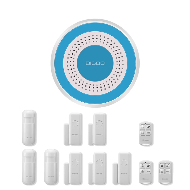 Набор DIGOO DG-ROSA ROSA 433MHz Беспроводная DIY автономная сирена многофункциональная домашняя охранная сигнализация комплект